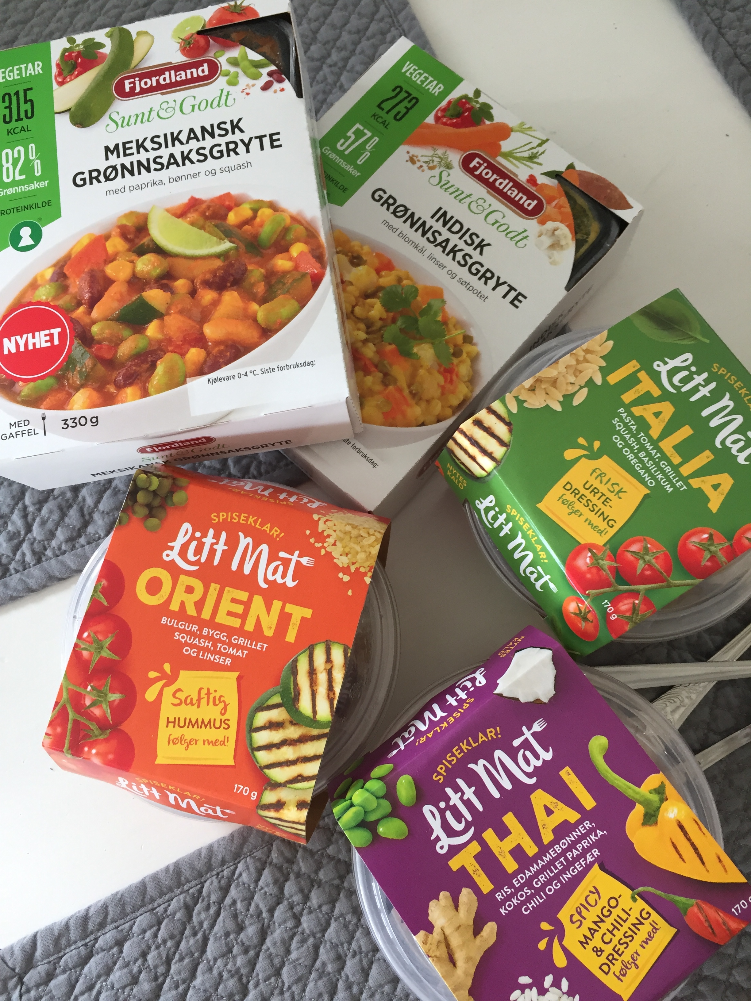 TEST av nye retter med mer grønnsaker